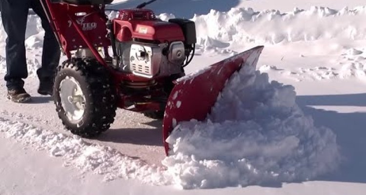 Self-Propelled Snow Plow from TURF TEQ - Walk Behind Snow Plow